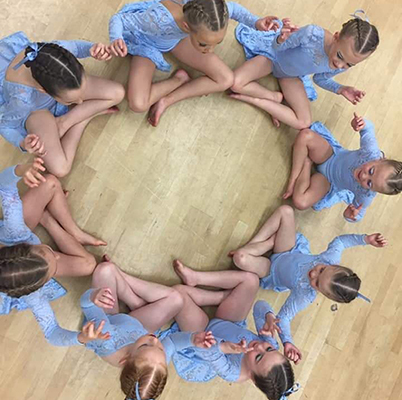 dancers in a circle